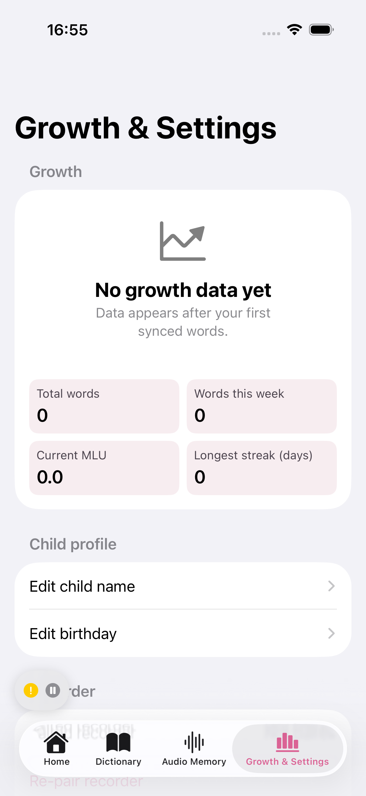 Language growth